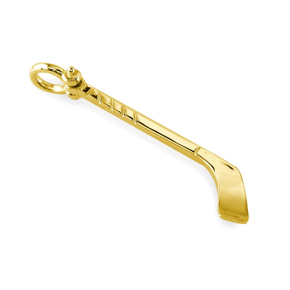 14K Solid Yellow Gold NHL Hockey Stanley Cup Charm