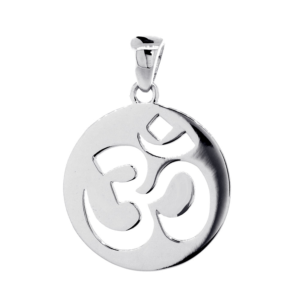 Om Charm Necklace • Silver