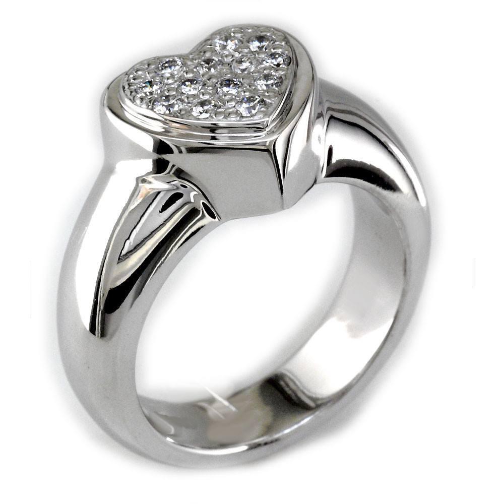 Cubic Zirconia Heart Ring in Sterling Silver Sziro Jewelry