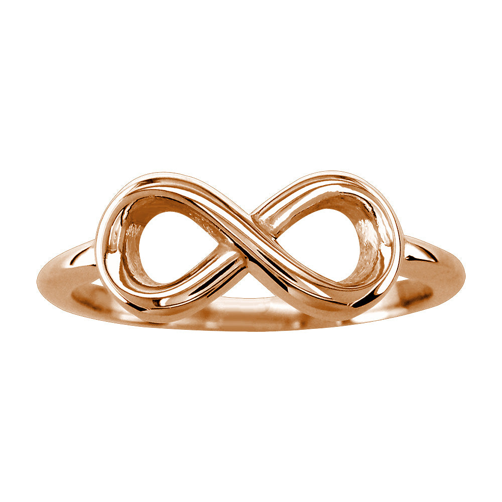 Infinity ring deals 18k gold