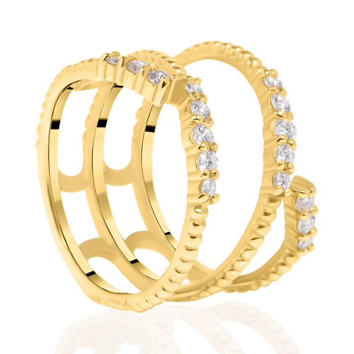 14k Yellow Gold & Diamond Ring