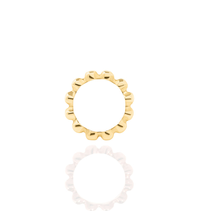 Bead Stacker Ring, 3.6mm in 14k, Yellow Gold