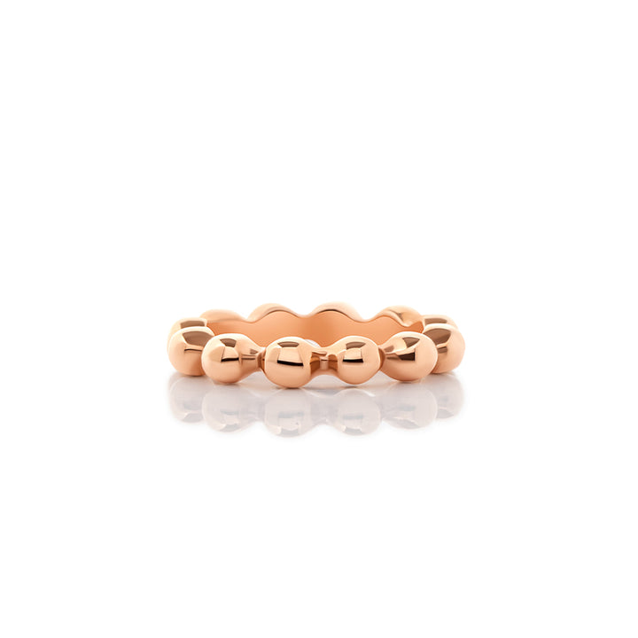 Bead Stacker Ring, 3.6mm in 14k Pink, Rose Gold