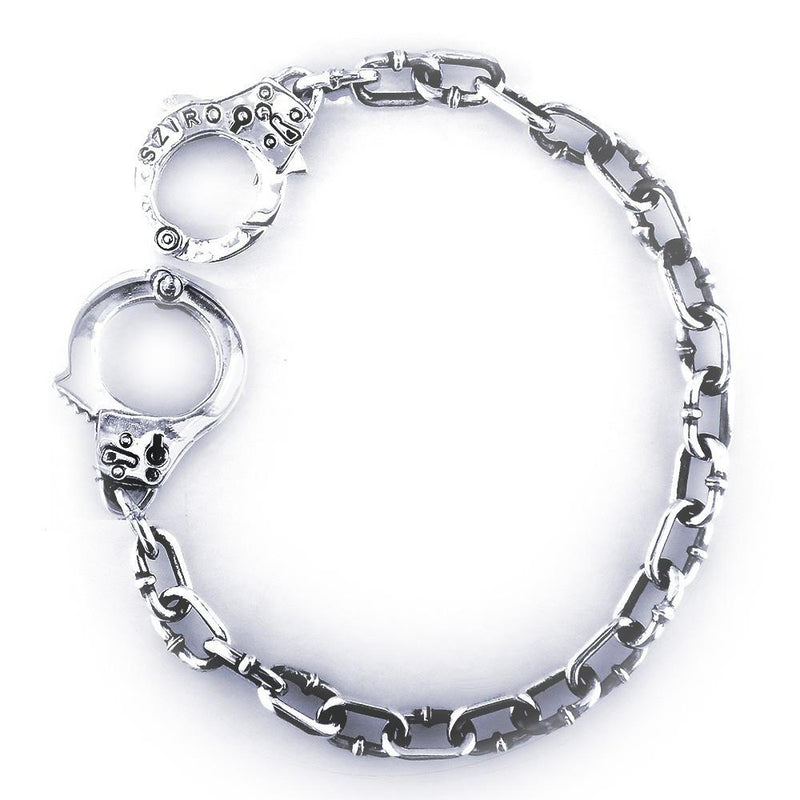 Super Cute Rhinestone NOS Handcuff Bracelet (A1459) - Ruby Lane