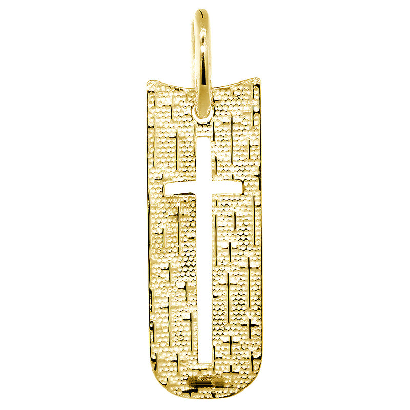 Rectangle Charm in 14k Yellow Gold