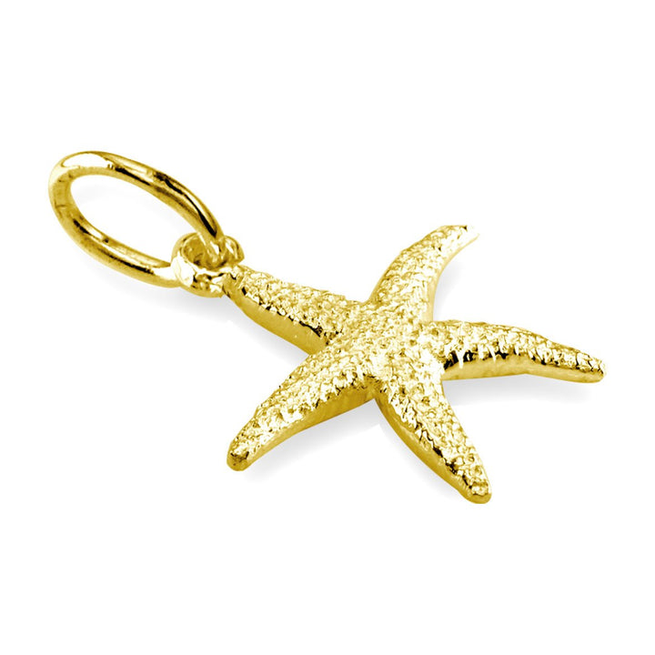 Mini Common Starfish Charm in 18k Yellow Gold