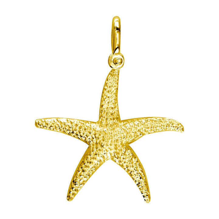 Small Common Starfish Charm in 14K Yellow Gold