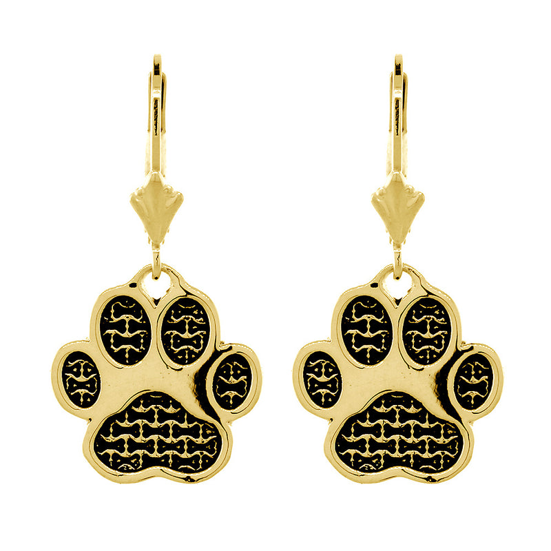 Puppy hot sale paw earrings