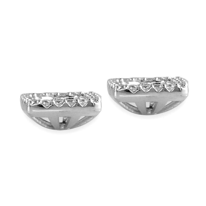 Diamond Earring Jackets, 0.60CT in 14k White Gold