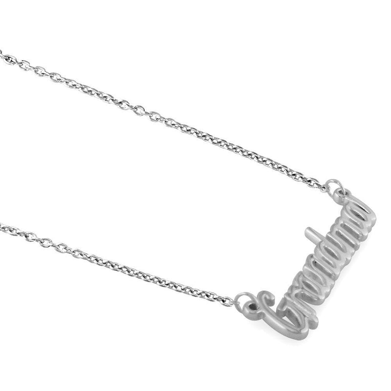 White gold grandma on sale necklace