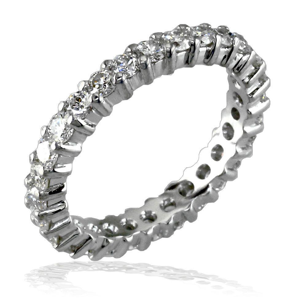 Round Diamonds Eternity Band, 1.20CT, Shared Prong E/W-Z23468W