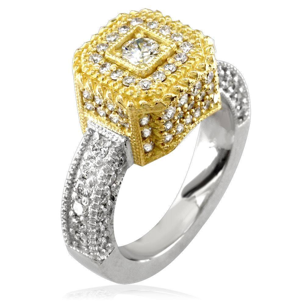 Two-Tone Diamond Ring LR-Z3881